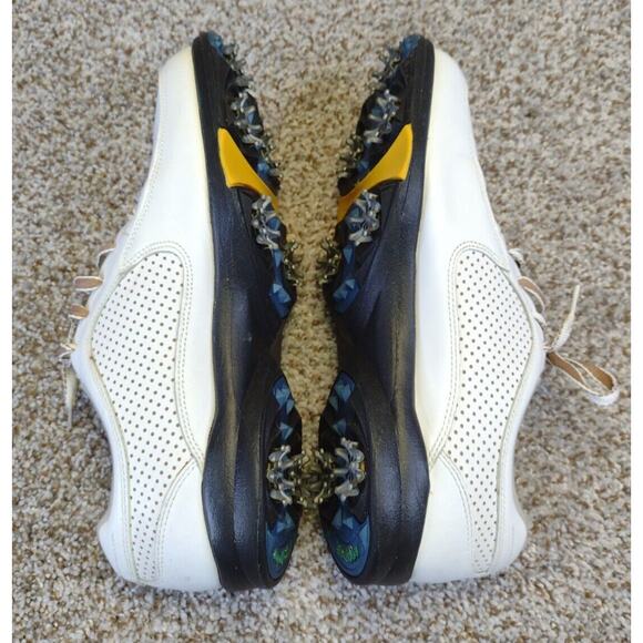 FootJoy eComfort Golf Spikes Women's 10M White Vented Leather - Picture 5 of 11